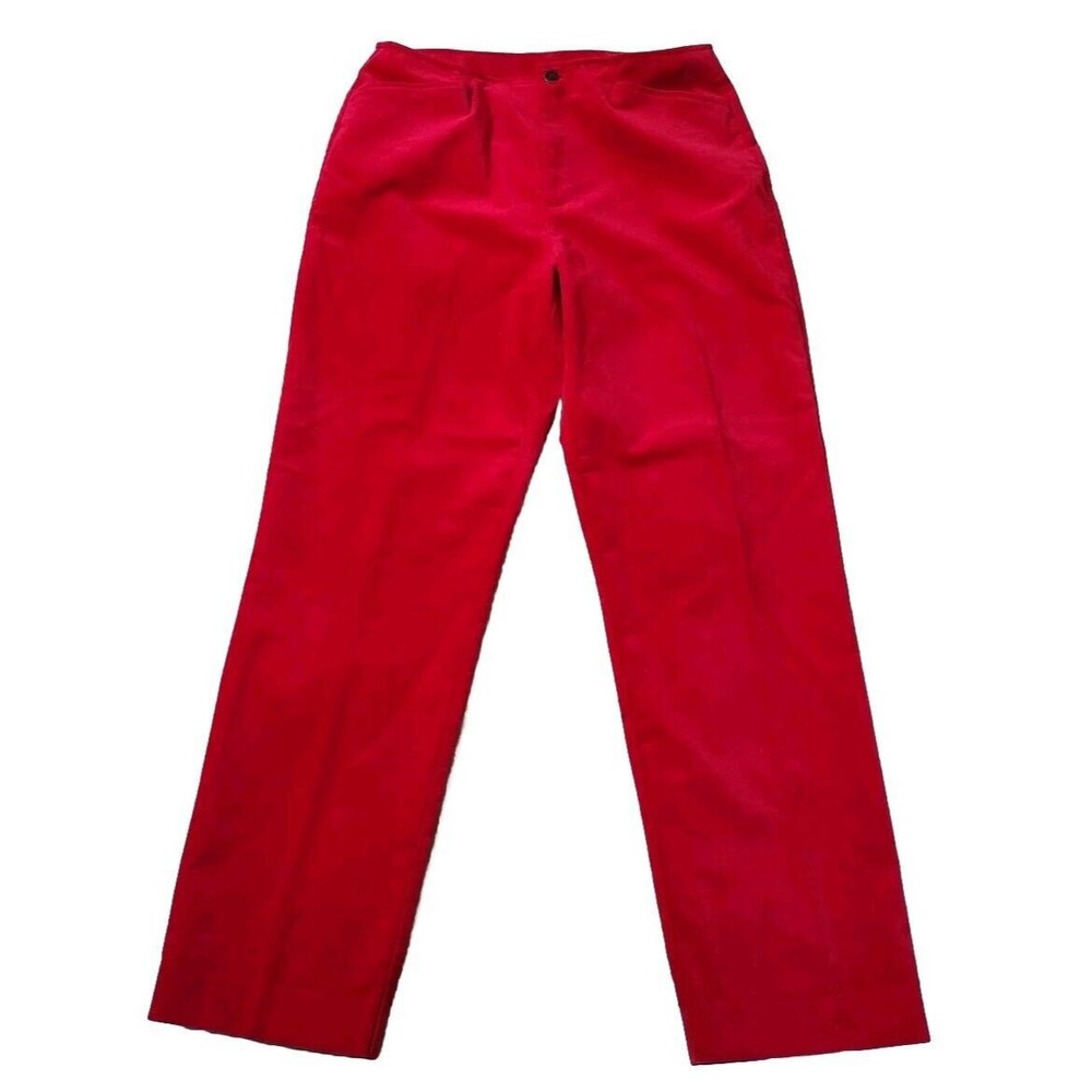Vintage Red Corduroy Dress Pants Crazy Horse Collection Halter Women’s S…